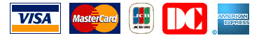 カード一覧<VISA、MasterCard、JCB、DC、AMERICAN EXPRESS>